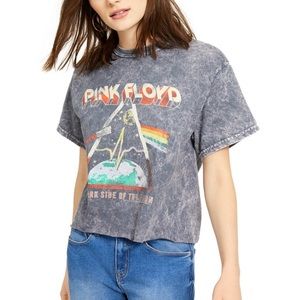 Junk Food NWT Pink Floyd Cropped Graphic T-Shirt